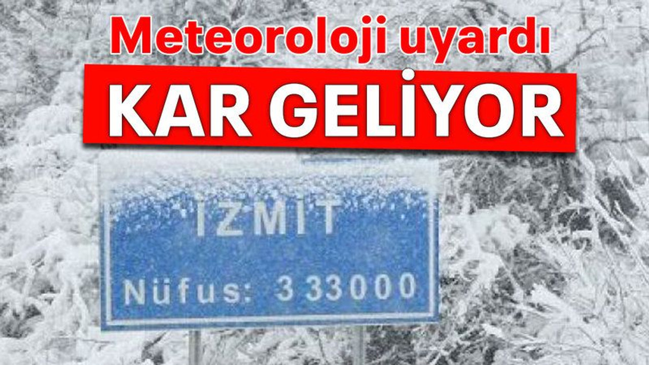 Meteoroloji uyardı Kar geliyor